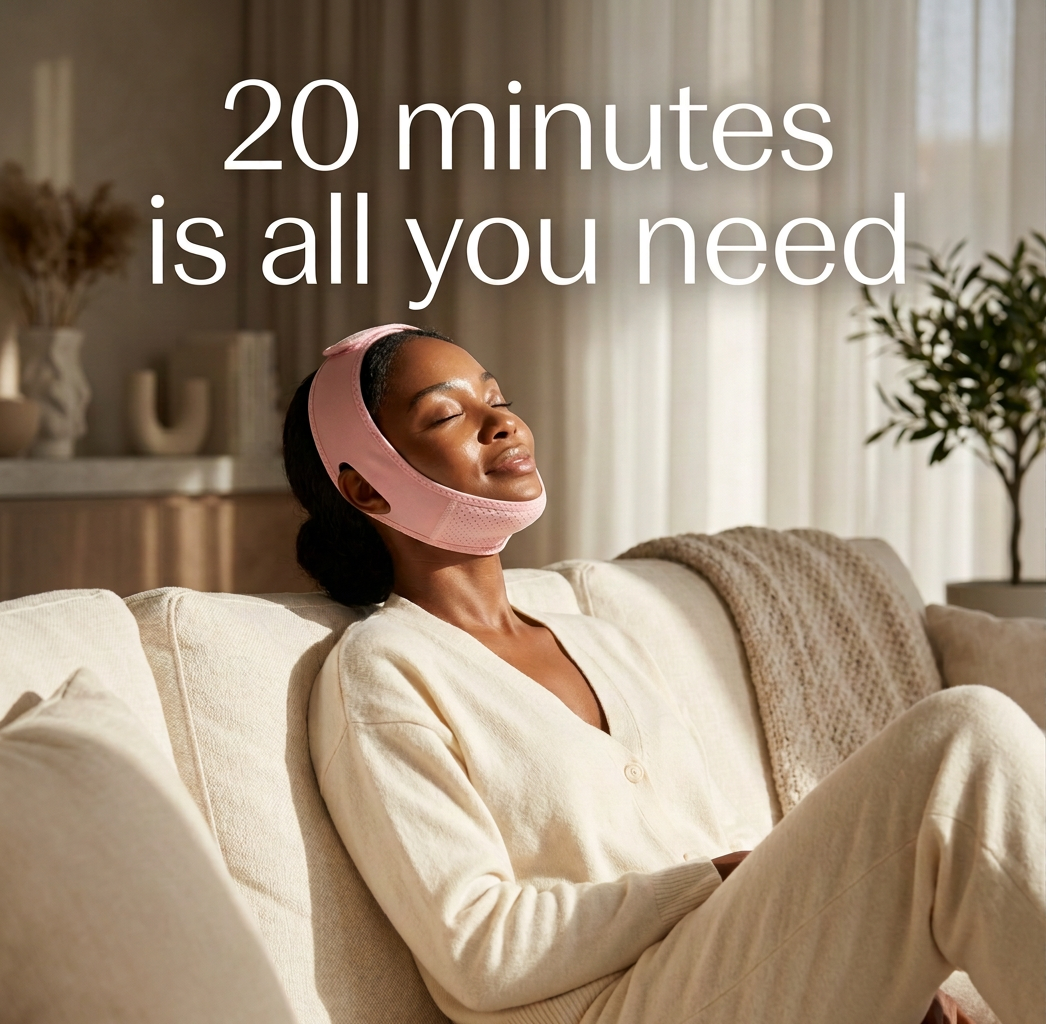 Kaveeno Contour Mask — Reusable V-Line Lifting Wrap for Jaw & Neck