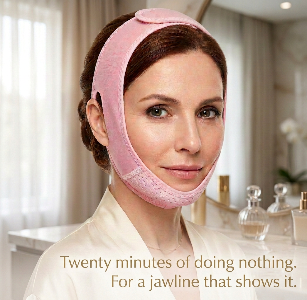 Kaveeno Contour Mask — Reusable V-Line Lifting Wrap for Jaw & Neck